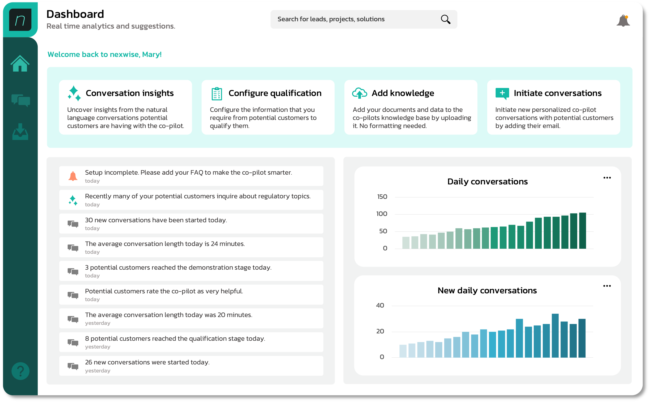 nexwise web application